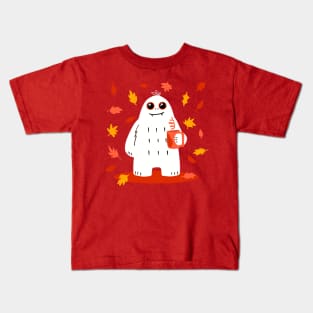 Seasonal Yeti - Autumn Kids T-Shirt